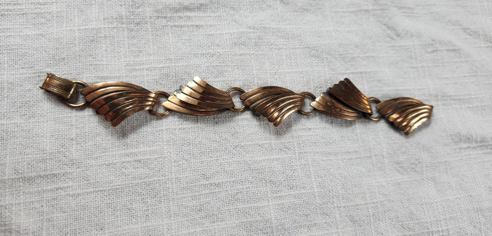 Retro 50’s Bell Trading Post Copper Bracelet Mid Century Modern