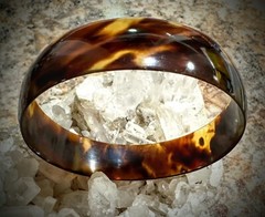 Antique Wide Flux Bangle Bracelet – 9.6 Grams J-1016