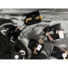 Lot of 8 Vintage Estate Lot Clip-On Earrings Rhinestone Statement Jewelry