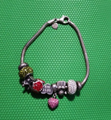 Vintage Sterling Silver Charm Bracelet Michael Anthony MA 25g