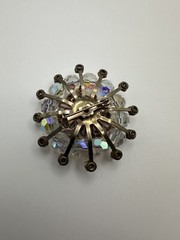 Vintage Rhinestone Brooch Sputnik Style Size: 4.5cm diameter BB5