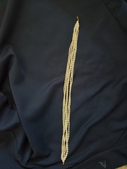 Vintage Avon Signed 6 Strand Faux Pearl Necklace Layered Multi Strand 16″ Clasp