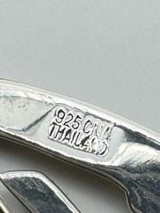 Letter B Sterling Silver Vintage 925 Initial Pin Brooch Thailand 6 grams