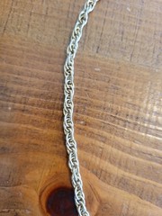 ​Vintage 1970s 1980s Gold Tone Continuous Loop French Rope Chain Necklace 26 In