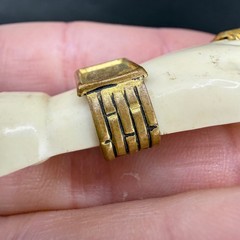 Vintage Hand Brooch Plastic Ring Watch READ