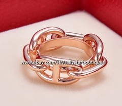 Sallys Quality 100% Copper Scarf Ring Chain Buckles Brooch For Silk Scarves