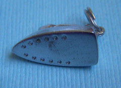 Vintage iron sterling charm