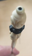Antique Vintage 2 Hat Stick Pins / 3 +1/8″ Shaft – POSSIBLY ASIAN