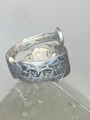 Twas the night before Christmas ring size 5.50 spoon band Gorham sterling silver