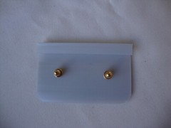 VINTAGE SAMUEL HUANG DESIGNER CLOISONNE ‘SHOU’ LAVENDER & CREAM STUD EARRINGS