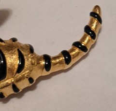 Vintage Trifari Tiger Cub Ark Series Brooch Pin 1966 Green Eyed Kitten Cat