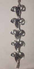 vintage PAR Taxco sterling silver (925) jewelry set with amethyst teardrops.