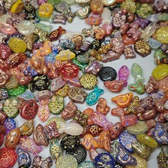 1.7oz Vintage Now Bulk Jewelry bead Lot ALL Brand New Untested 200+Mix and Match