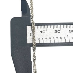 Designer FAS Italian 925 Sterling Silver Twisted Chain Link Chain Bracelet, 7″