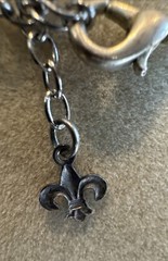 Vintage Pewter Heart Pendant Hieroglyphs String Charm Crystal Chain