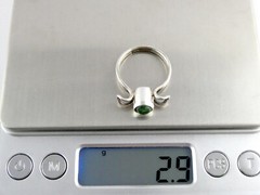Vintage Unmarked Sterling Silver Chrysocolla Ring Size 8.25 Weighs 2.9g