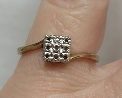 5 Vintage Brass Wedding Rings Salesman Samples No Stones Size 5.5 To 6.5