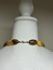 Vintage Baltic Amber Necklace 26” 127g Huge 45mm Beads Butterscotch Cognac