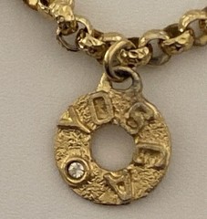 Vintage Gerard Yosca Runway Statement Necklace 44 ” Sunburst Pendant Gold Tone