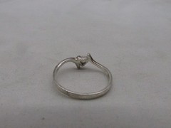 Vintage Sterling Silver Heart Design Ring Sz 5.25 Marked TH 925 #791