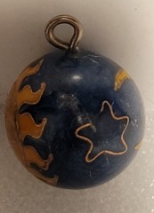 Vintage Celestial Cloisonnel Harmony Chime Pendant Necklace Sun Face Enamel…