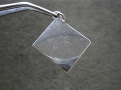 Avon 125 Years Anniversary 2011 Silvertone Enamel Bracelet Charm Pendant 3.4g