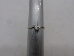 Vintage Sterling Silver Heart Design Ring Sz 5.25 Marked TH 925 #791