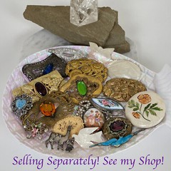 OOAK Handmade BUTTERFLY FAIRY ART BROOCH Artisan Photo Print Jewelry Laser Wood