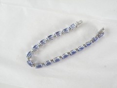 Sterling Silver 925 Treated Color Change Fluorite Tennis Bracelet Fits 7.5