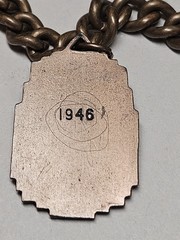 1940s Michigan Football League Championship Sports Charm Bracelet Gold