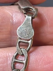 3?. Vintage Sterling 925 Anchor Mariner link Chain Necklace Italy 20″, 15.3g