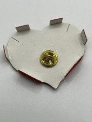 Vintage #1 Mom Teddy Bear Enamel Taiwan Lapel Pin 1980’s Heart Box Mother’s Day