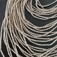 Vintage Natural Beaded Multi Strand Boho Statement Waterfall Necklace NEW