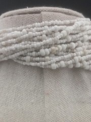 Unique RETIRED Silpada 925 Sterling Silver White Beaded Multi-strand Necklace