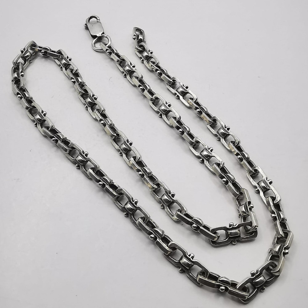 Vintage Beautiful Jewelry Chain, 925 Sterling Silver, Signed 25.99g