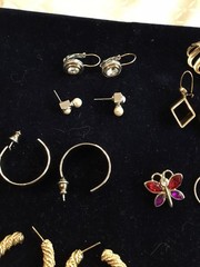 Vintage Jewelry EARRINGS – SILVER & GOLD TONE Necklaces And Bracelets