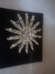 Ariana and Bardo pin / brooch beautiful European Crystal brooch 2” Starburst J43