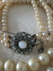 Vintage Pearl Necklace Three Strand Pearls Ciro Of Bond St London & New York