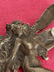 Beautiful Art Nouveau Sterling Silver 925 Fairy Nymph Antique Pendant