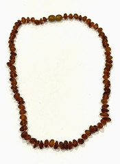 ANTIQUE BALTIC AMBER HAND KNOTTED BEAD 18″ NECKLACE SCREW ESTATE FIND TESTED