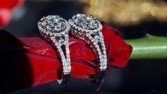 18k 750 white gold earrings 1.50ct natural diamond 0.74″ dangle 5.27gr N3643