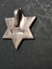 Sterling Silver 925 Star of David Pendant Turquoise Inlay