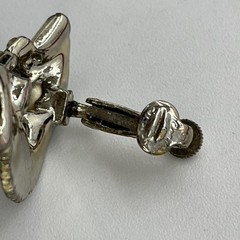 Coro Faux Pearl Rhinestone Clip On Earrings With Adjustable Spring Tension VTG