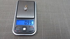 Vtg New old Stock 14k Solid Y. Gold Cubic Zirconia Charm .99 Grams
