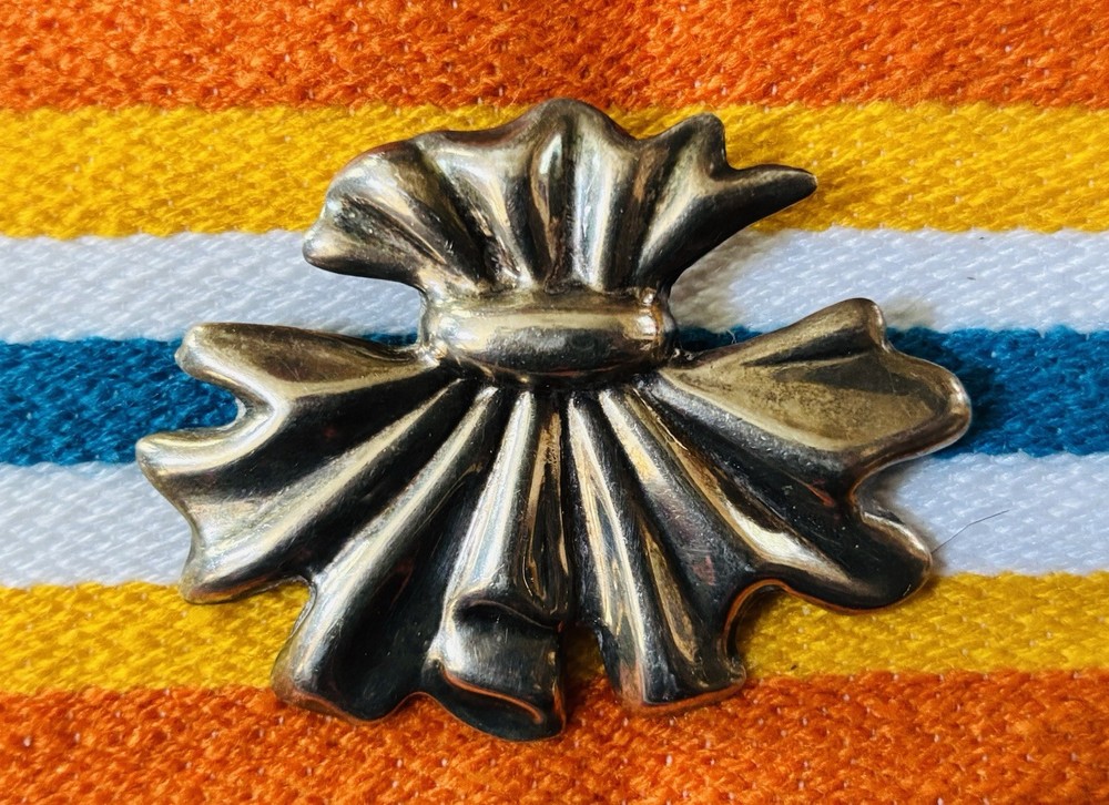 Vintage Modernistic Taxco 925 Brooch Sterling Silver Pin