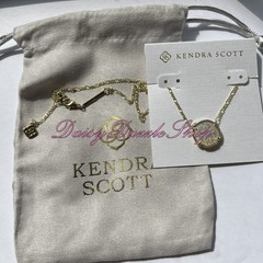 ✨Kendra Scott Sand Dollar Gold Pendant Necklace In Natural Mother of Pearl New✨
