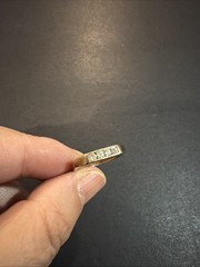 Antique 14K Yellow Gold Diamonds Ring Size: 5.25