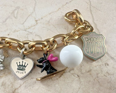 Vintage Limited Edition 2007 Juicy Couture Holiday Themed Charm Bracelet