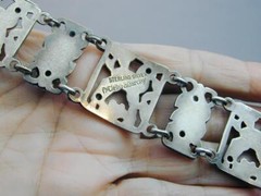 Art Nouveau McCLelland Barclay Sterling Lamb Bracelet 7.5″