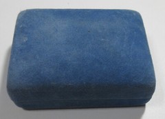 VTG SWANK mesh WRAP Men SET Cuflink Lapel Tie tac pin Blu Rhinestone Silver Tone